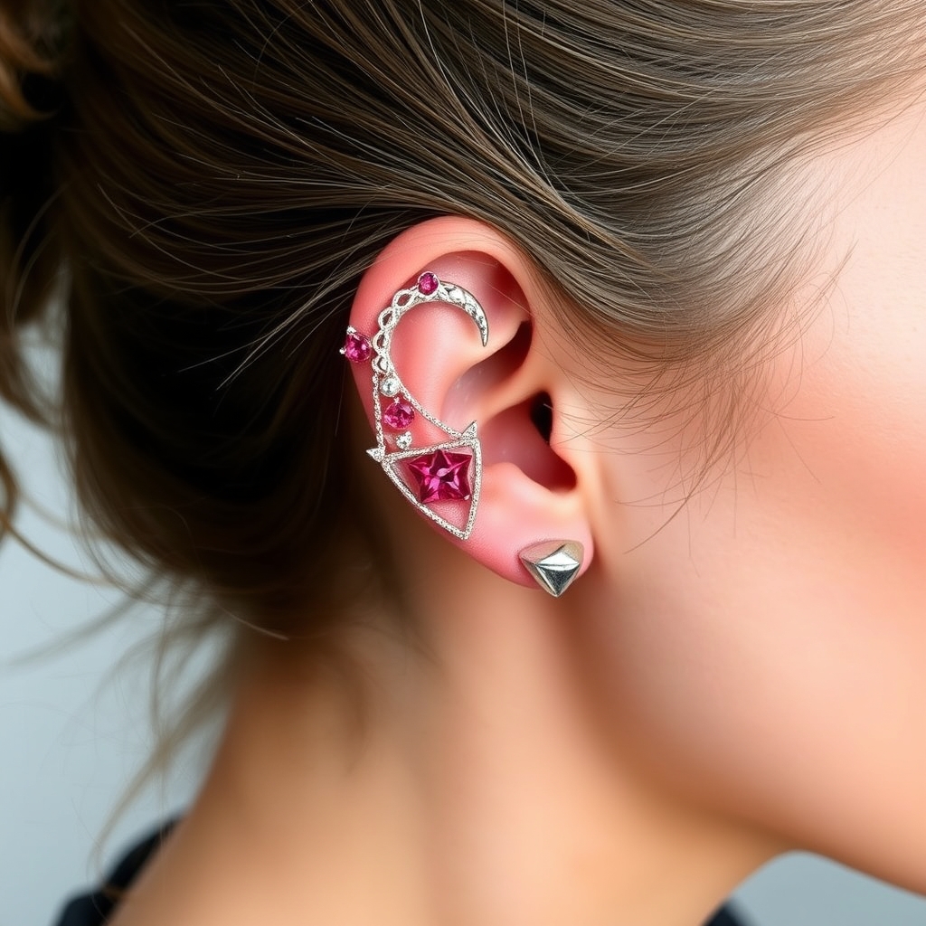 AI generated music design - Ear Harmony - free piercing generator result