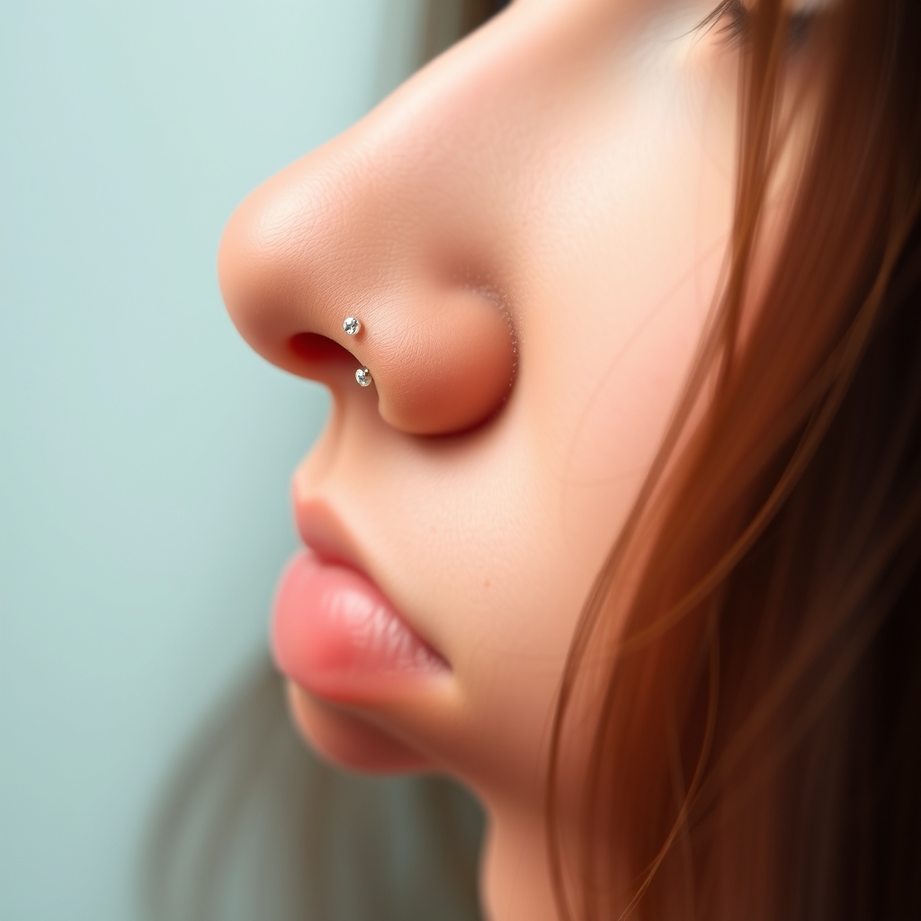 AI generated geometry design - Nose Bridge Piercing Design Element - free piercing generator result