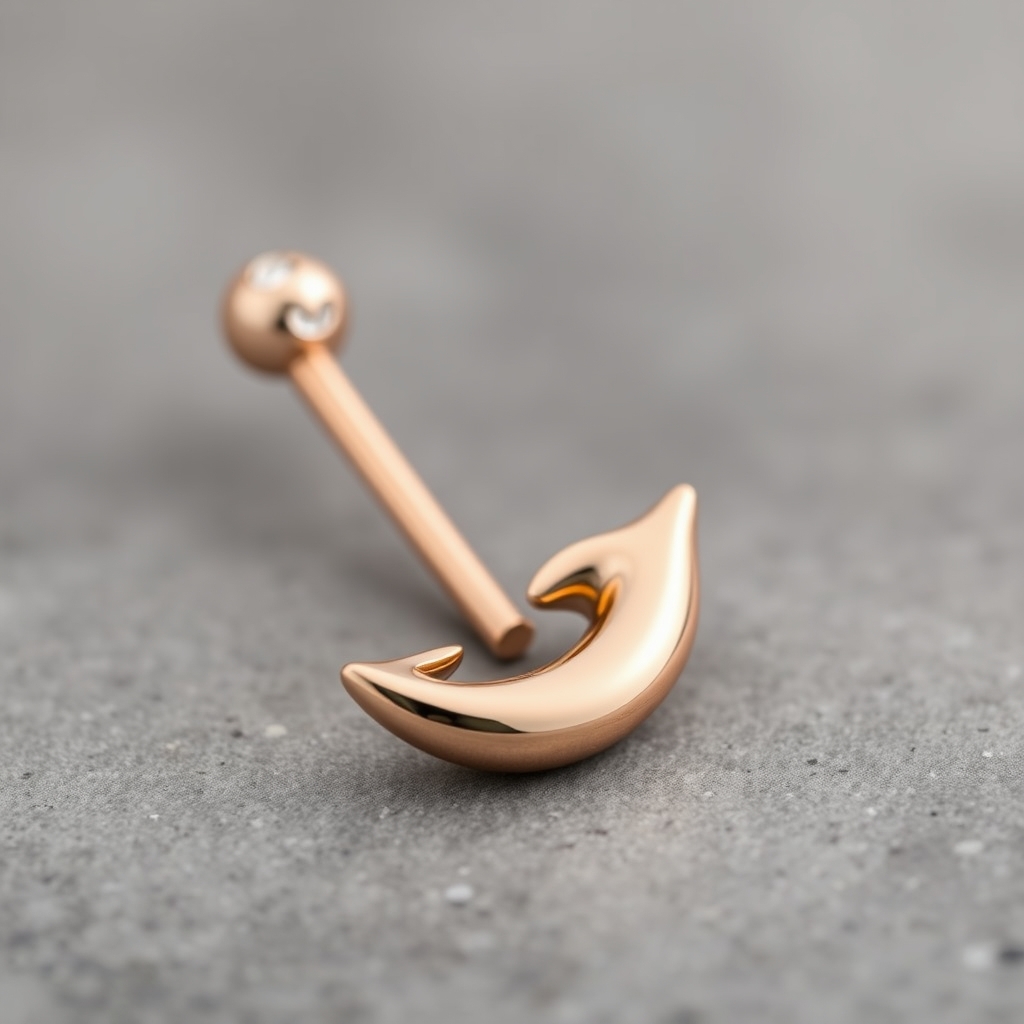 Virtual navel piercing try-on - Simple Belly Button Pearl - online piercing simulator