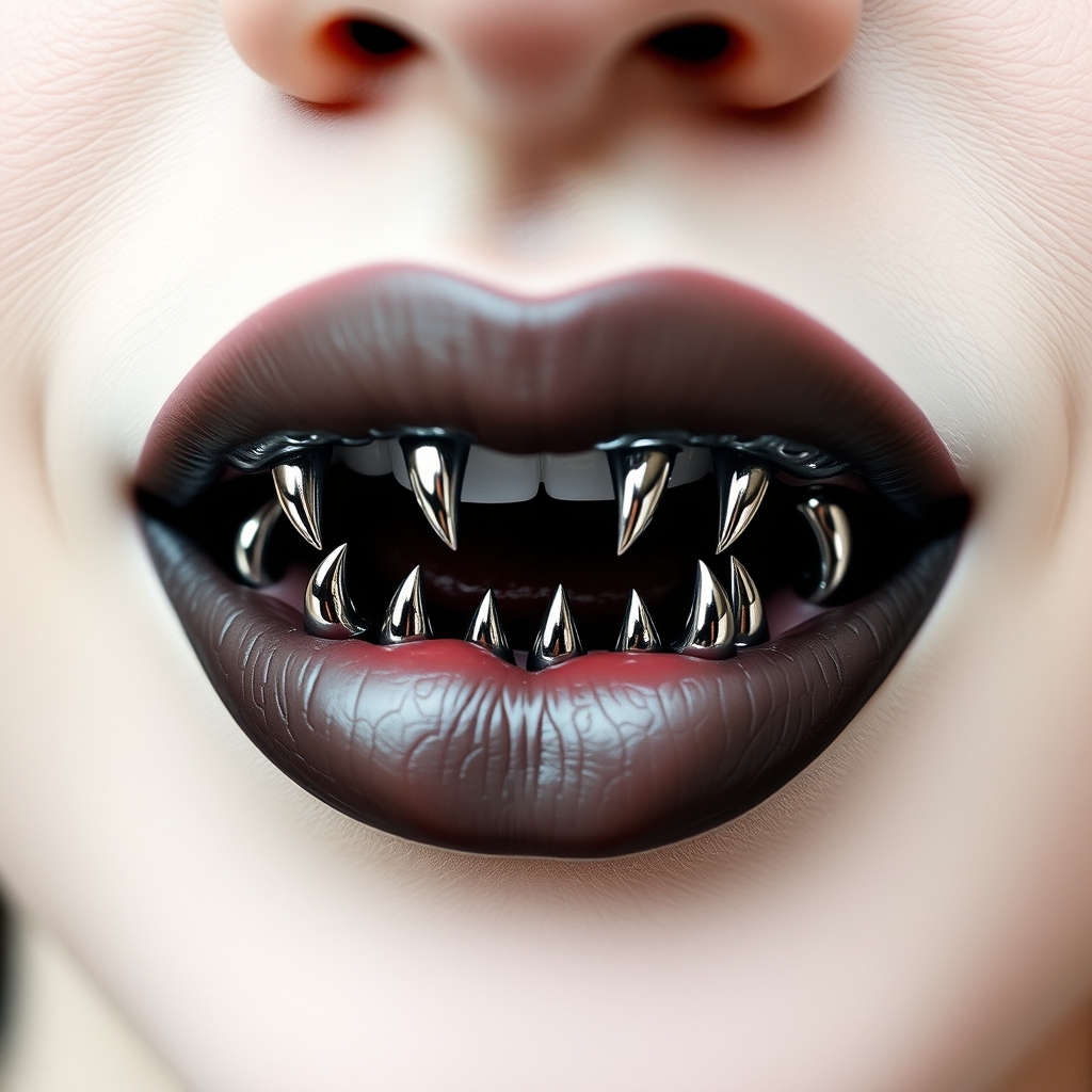 AI generated animal design - Wildflower Woven Lip Piercing - free piercing generator result