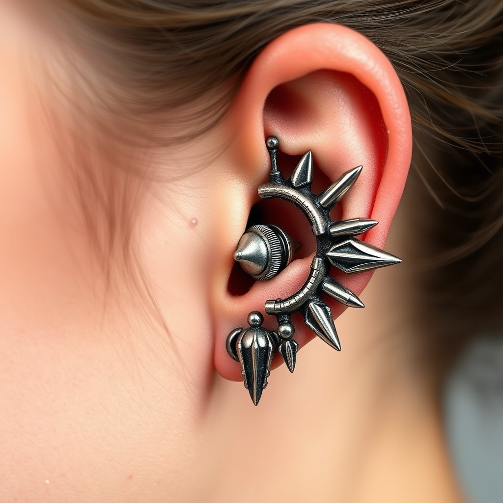 AI generated industrial design - Industrial Edge - free piercing generator result