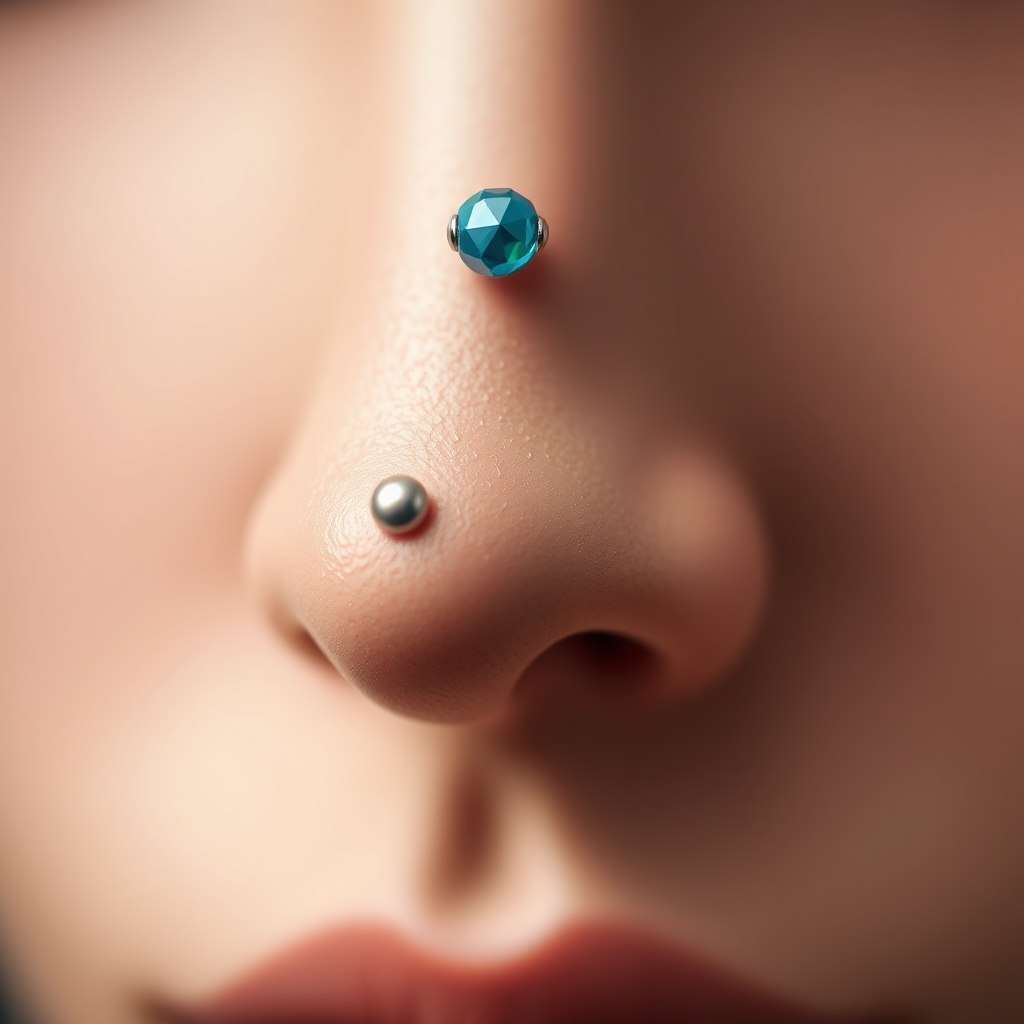 Related body jewelry piercing design - Simple Twist of Delicate Barbell - AI generated piercing idea