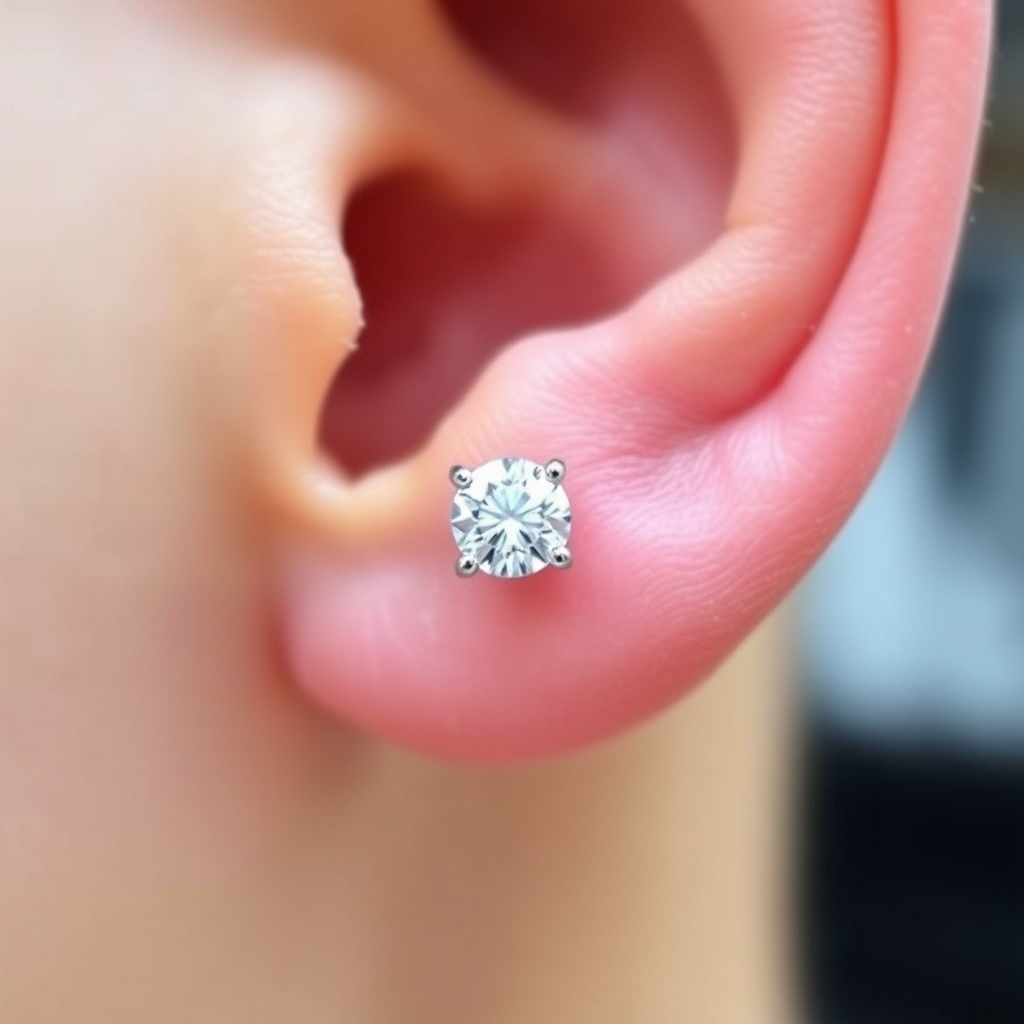 Related ear jewelry piercing design - Simple Dotted Ear Cuff Design - AI generated piercing idea