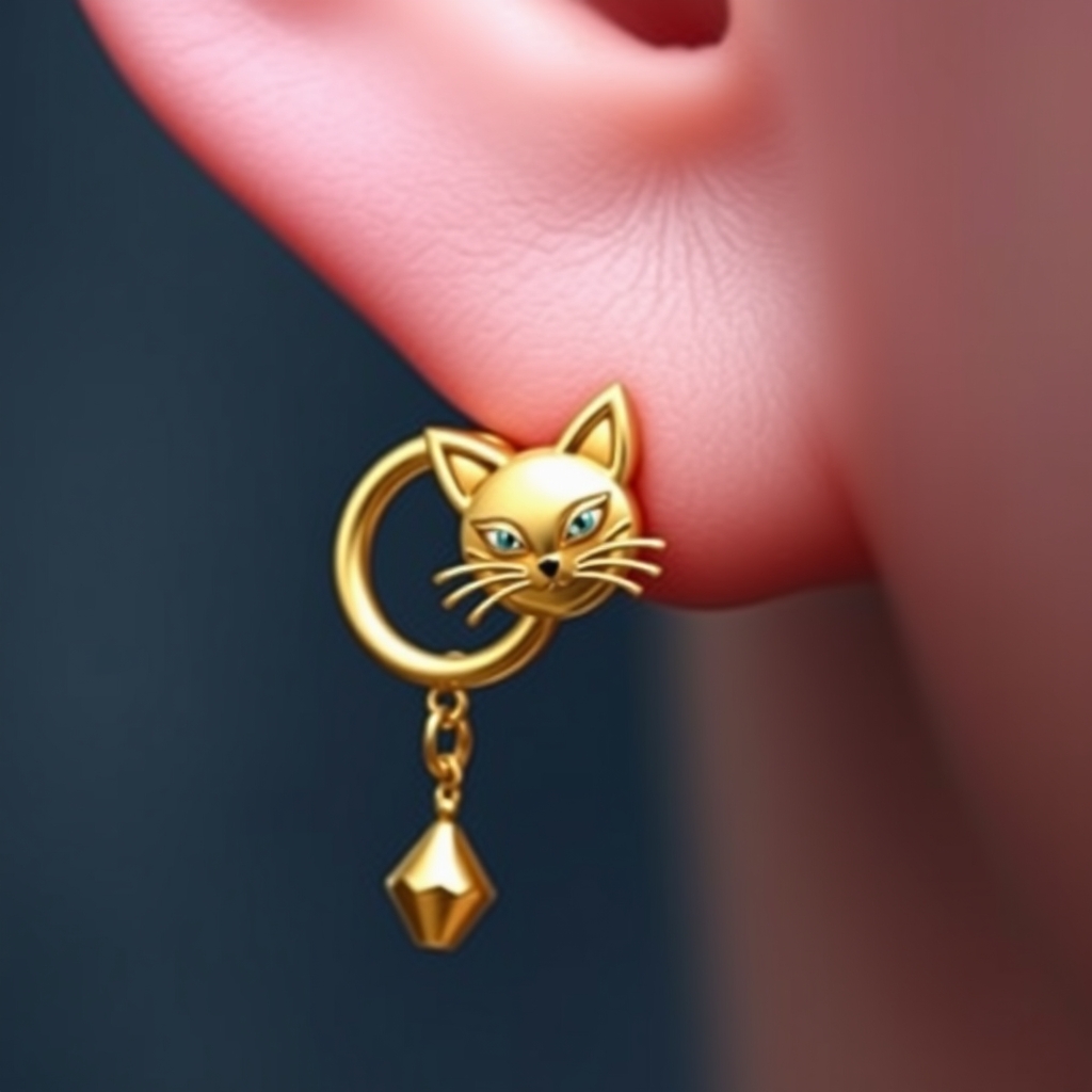 AI piercing generator result - Simple Spiral Navel Design - navel style piercing design piercing