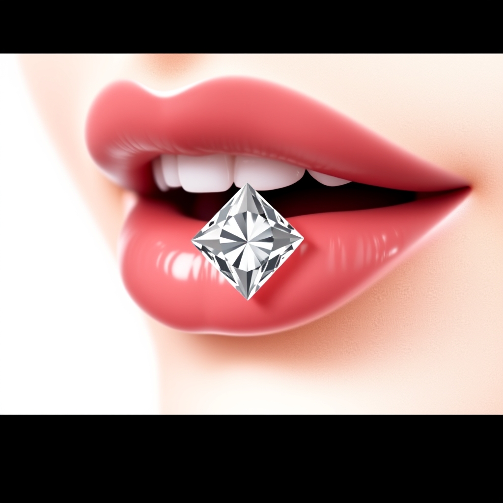 Virtual lip piercing try-on - Lip Curve Jewelry Accents - online piercing simulator