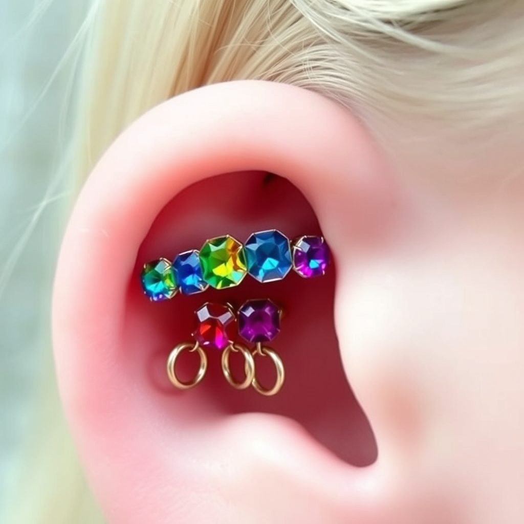 Related ear jewelry piercing design - Simple Spiral Ear Cuff Design - AI generated piercing idea