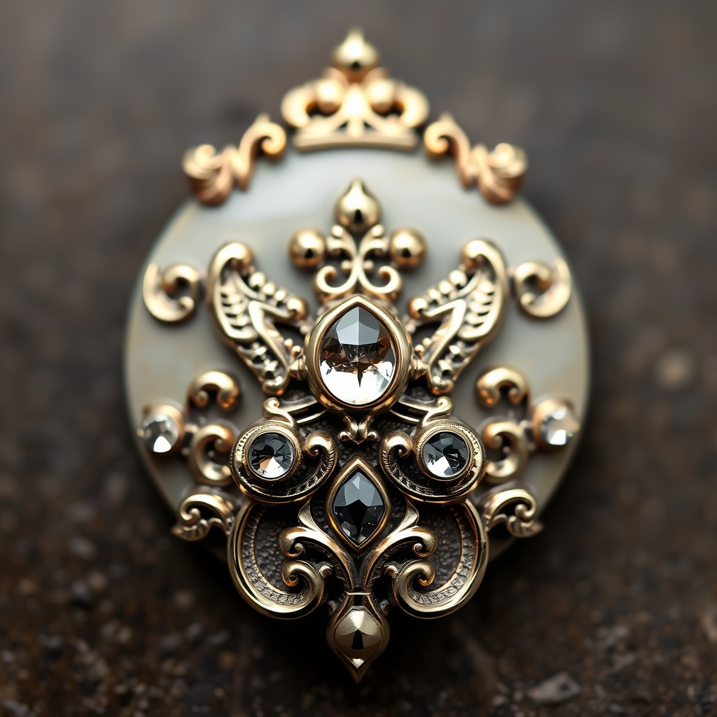 Related body modification piercing design - Sparkling Sacred Geometry Spiral - AI generated piercing idea