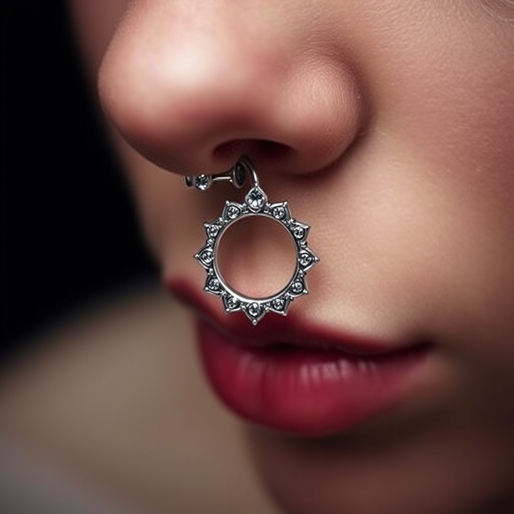 Related jewelry piercing design - Tiny Dainty Diamond Dot Jewelry - AI generated piercing idea