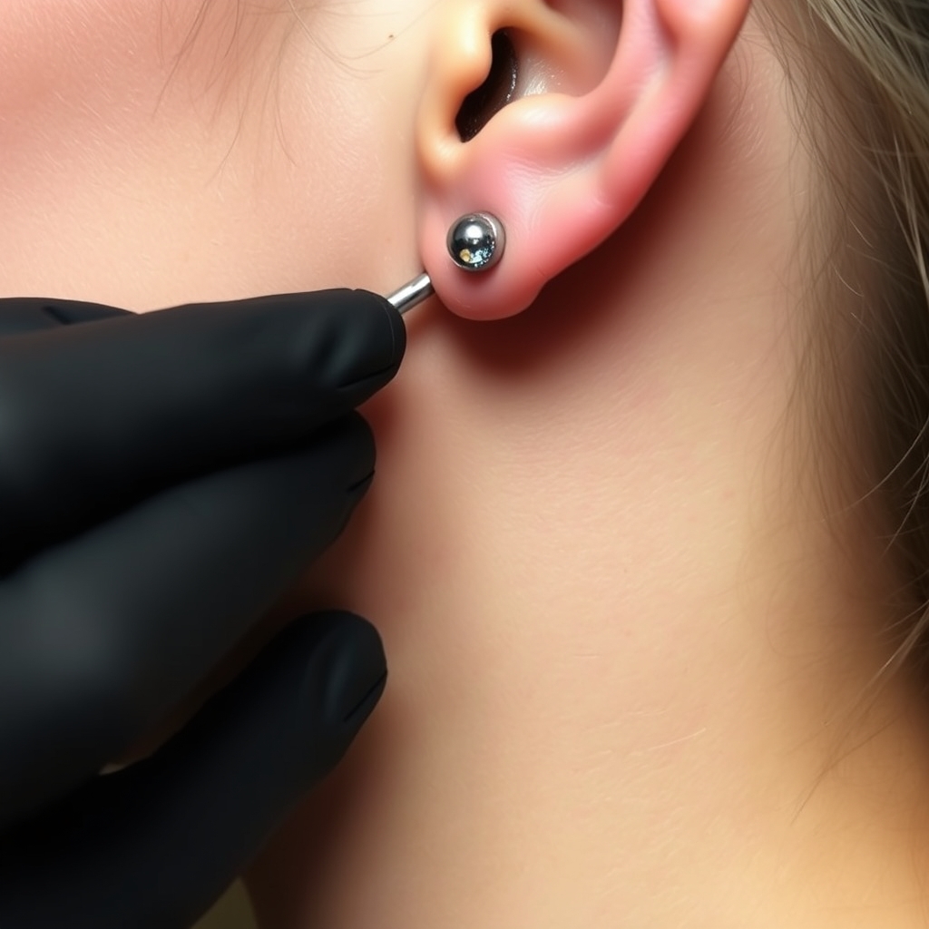 Related travel piercing design - Traveler's Trailblazer - AI generated piercing idea