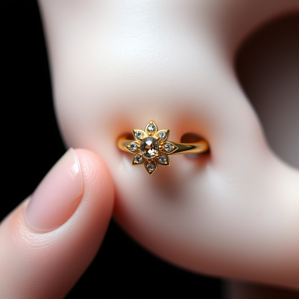Related jewelry piercing design - Whispering Wires Body Jewelry - AI generated piercing idea