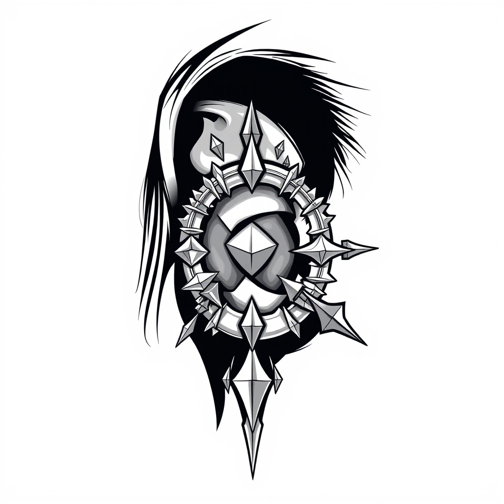 Related body modification piercing design - Ancient Temple Ear Cuff - AI generated piercing idea