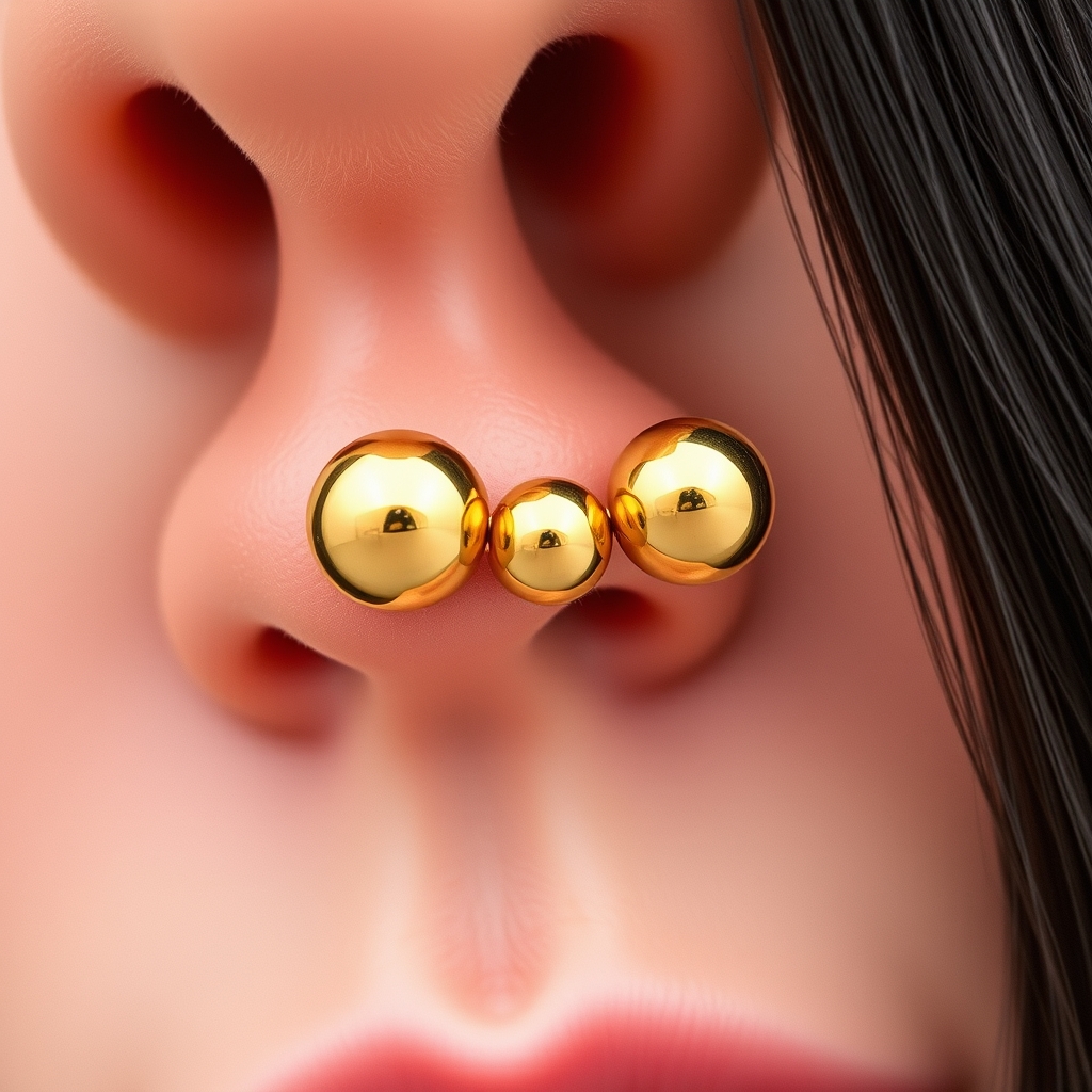 Related body jewelry piercing design - Tiny Twist of Twist Piercing - AI generated piercing idea