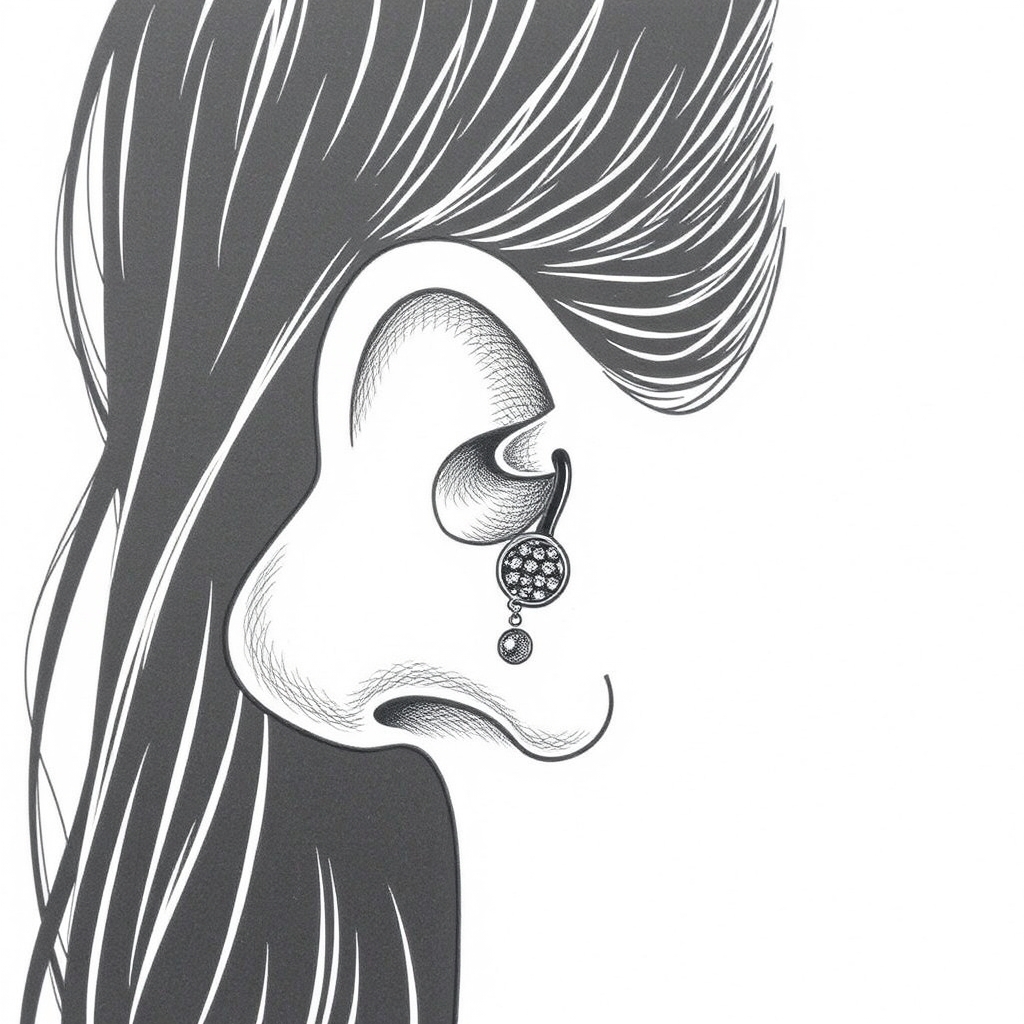 AI piercing generator result - Tiny Diamond Nose Jewelry - nose style body jewelry piercing