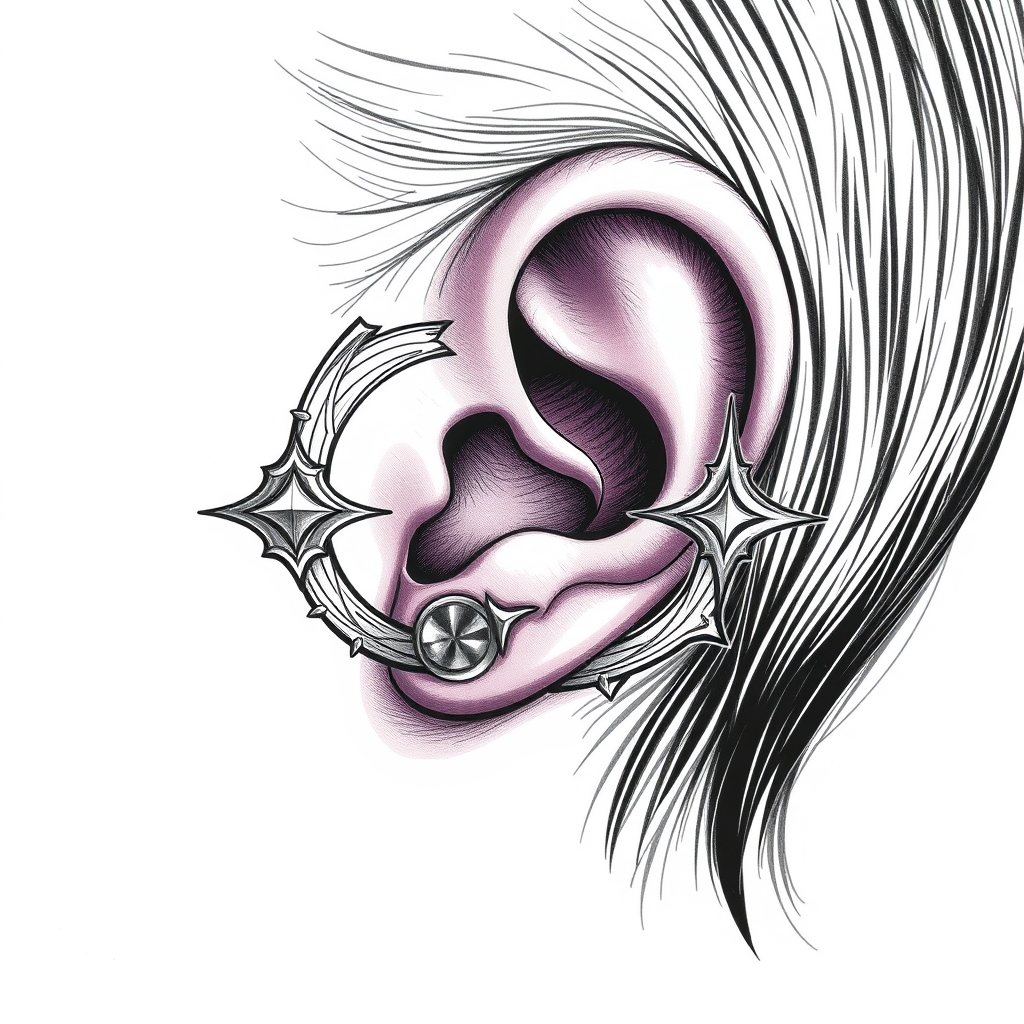 AI generated industrial design - Industrial Edge - free piercing generator result