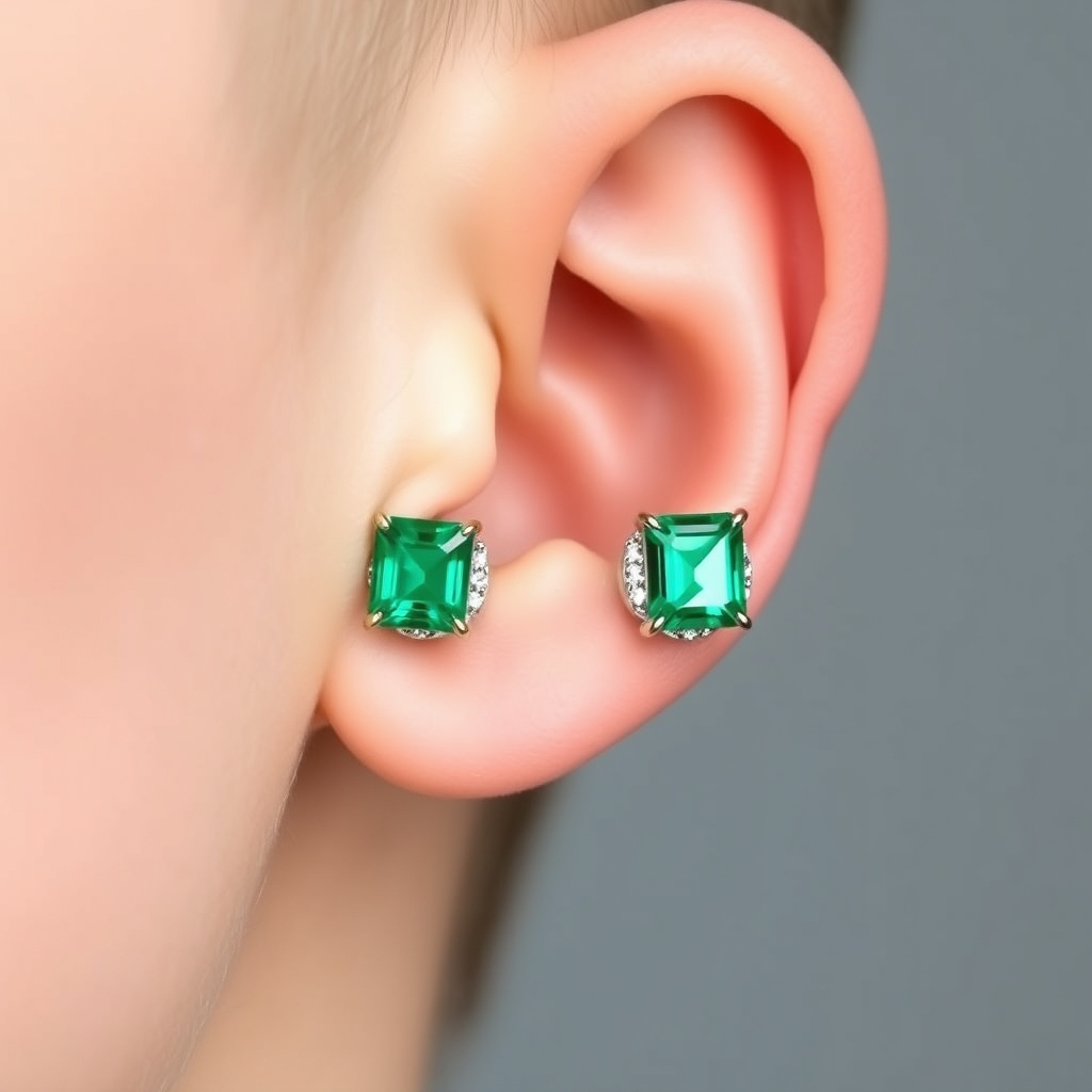 Related jewelry piercing design - Delicate Floral Ear Cuff Design - AI generated piercing idea