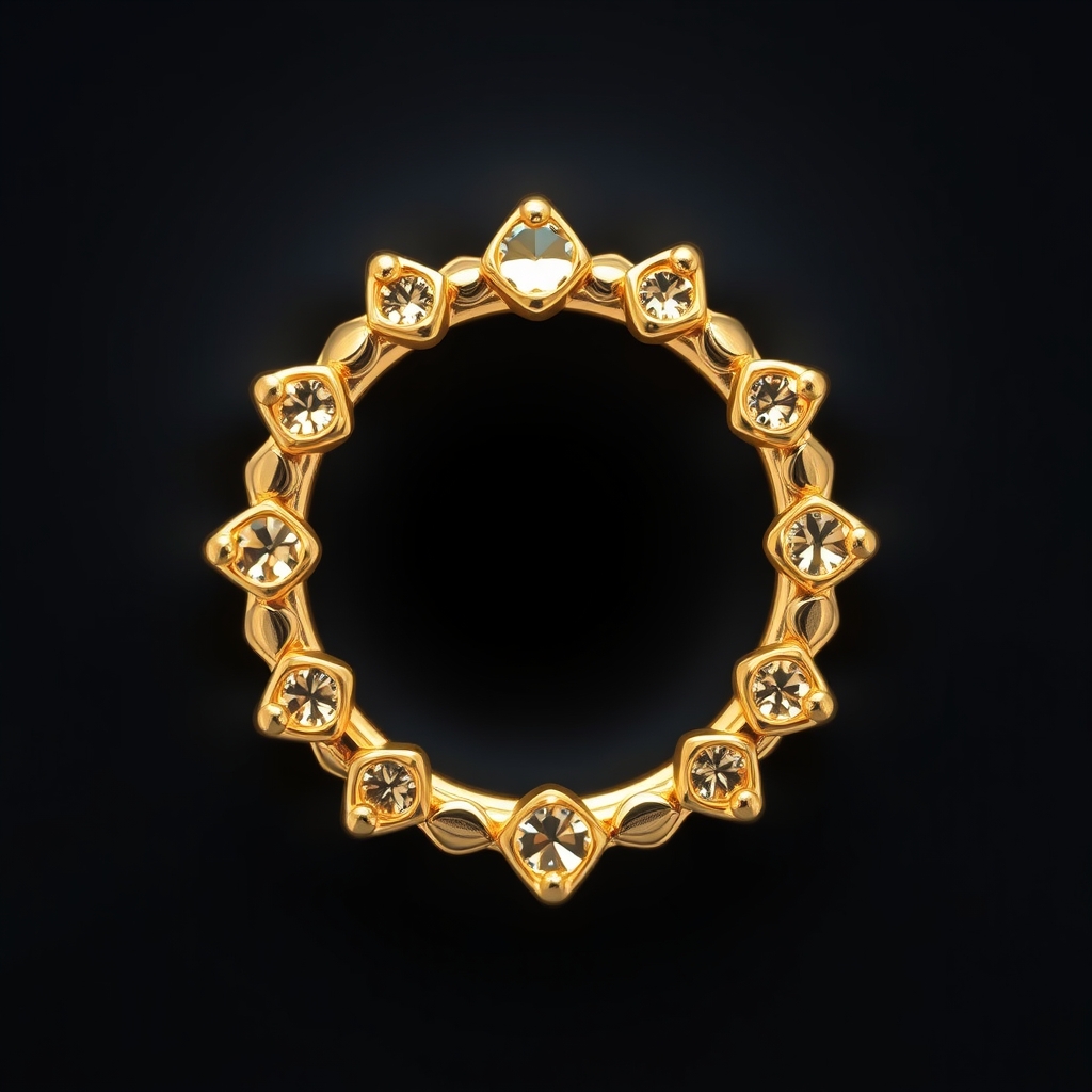 Related jewelry piercing design - Coil and Curve Dermal Jewelry Piece - AI generated piercing idea