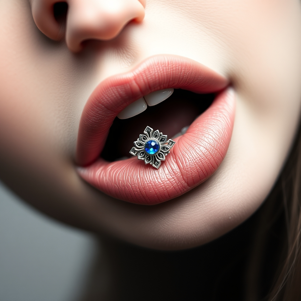 Related body modification piercing design - Surface Fusion Spiral Line - AI generated piercing idea