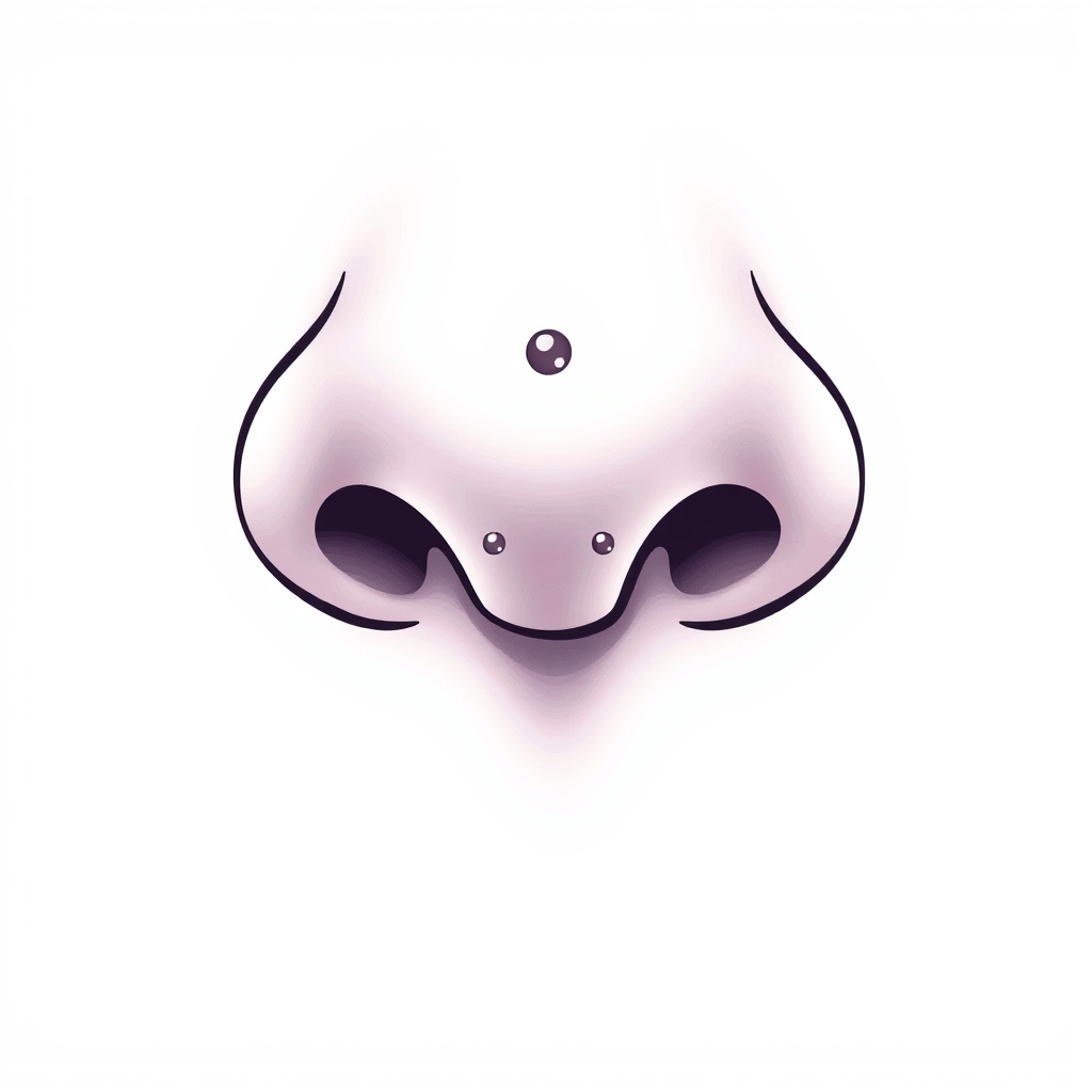 AI generated dots design - Tiny Sparkling Dots Nose Piercing - free piercing generator result