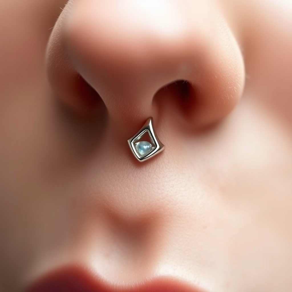 Related piercing piercing design - Simple Spiral Nose Piercing - AI generated piercing idea