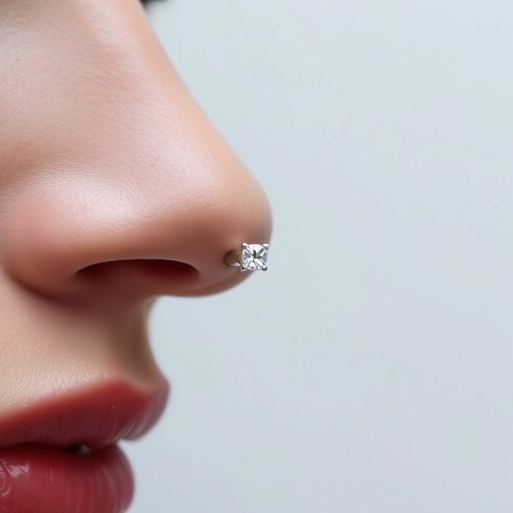Related jewelry piercing design - Classic Lobe Jewelry Accent - AI generated piercing idea