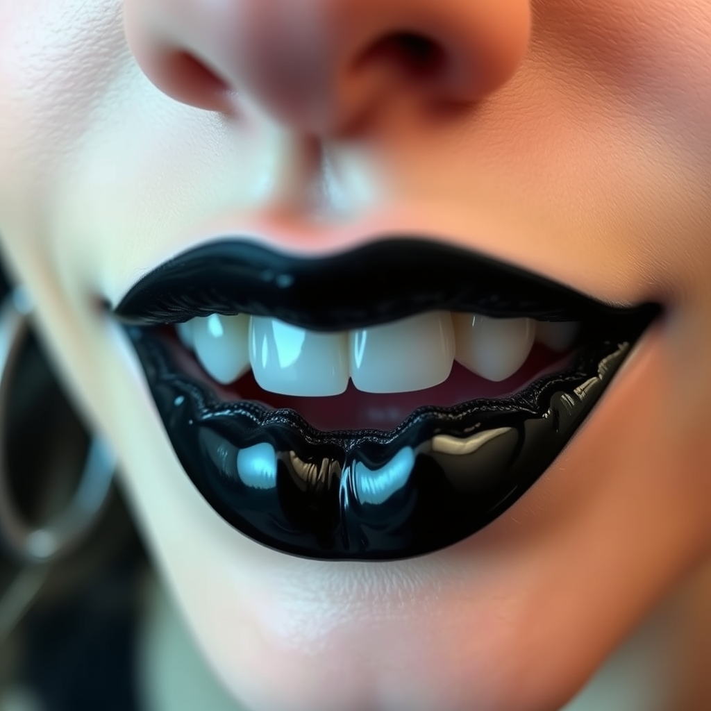 AI generated fashion design - Lip Line Accent Piercing Design - free piercing generator result