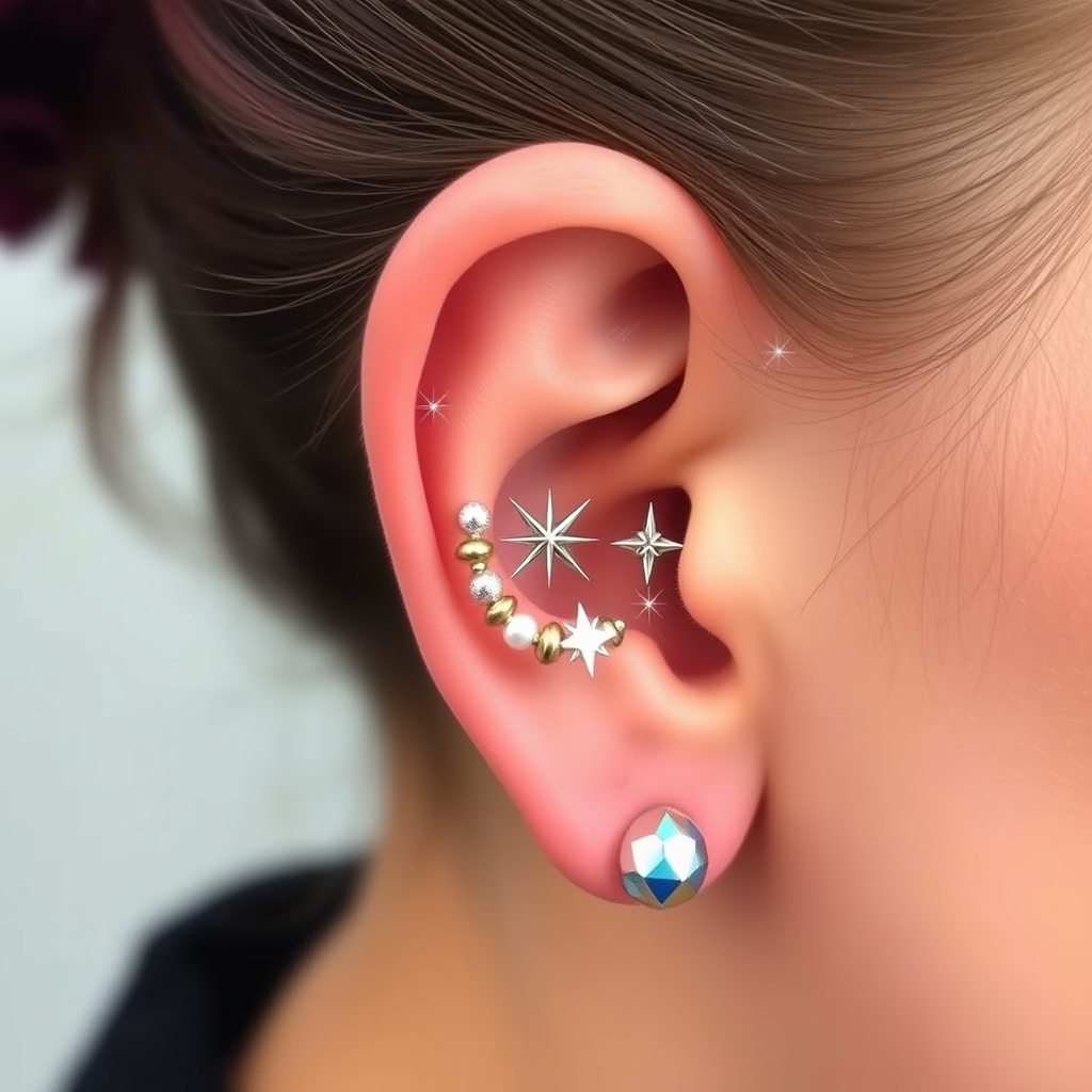 Related body modification piercing design - Delicate Floral Wrist Piercing Design - AI generated piercing idea