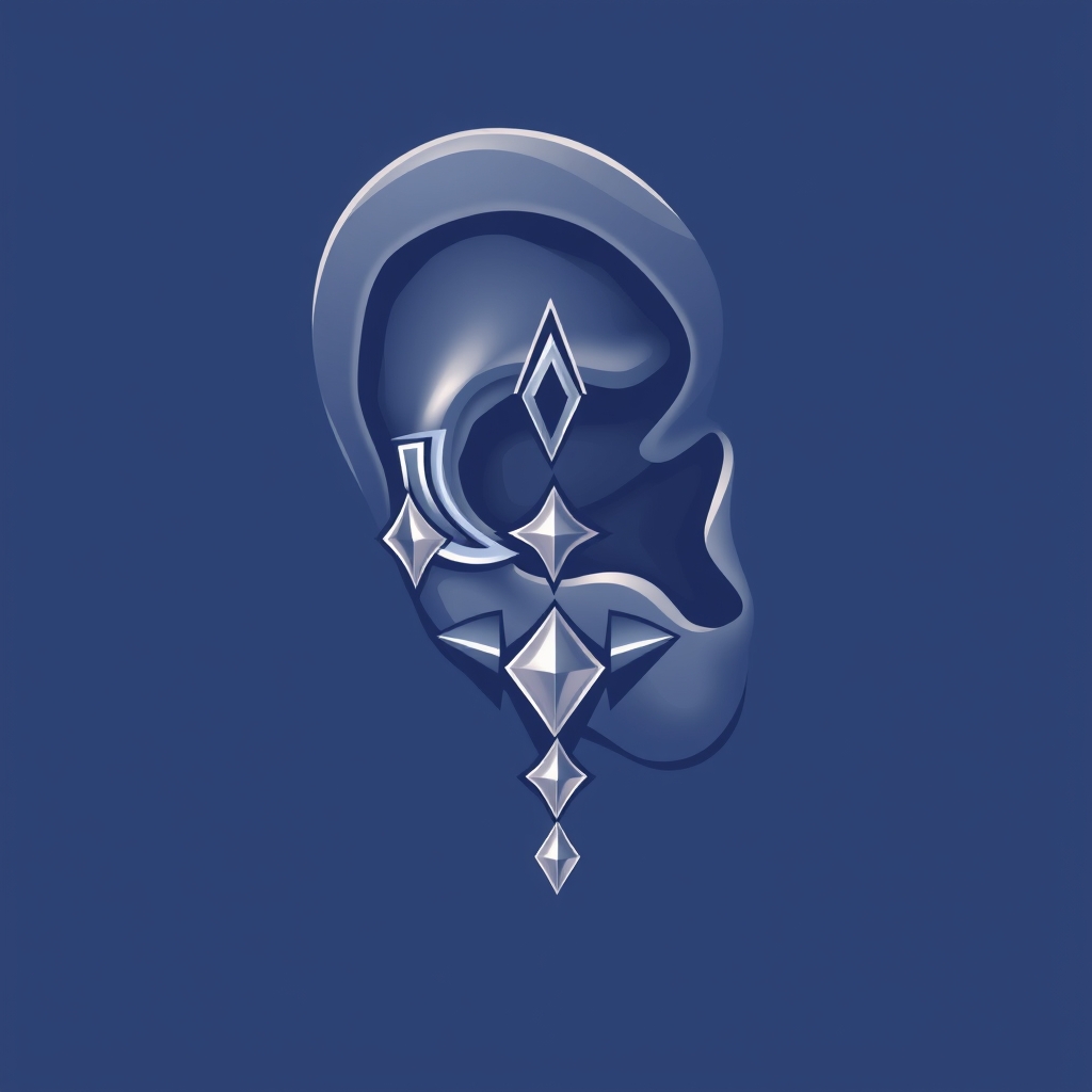 AI generated ear piercing design - Simple Spiral Ear Piercing - free piercing generator result