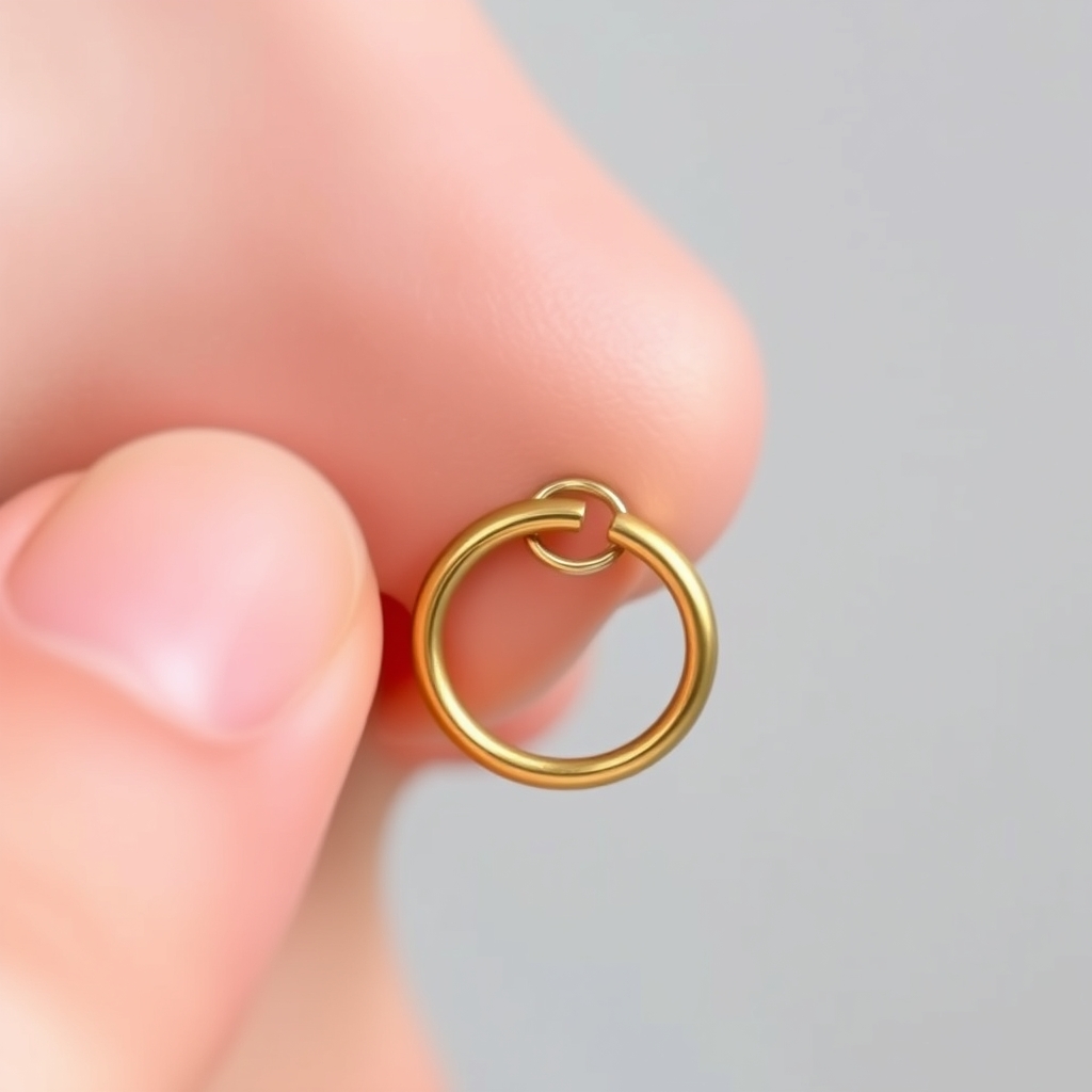 AI piercing generator result - Simple Studs of Sparkling Delight - nose style jewelry piercing