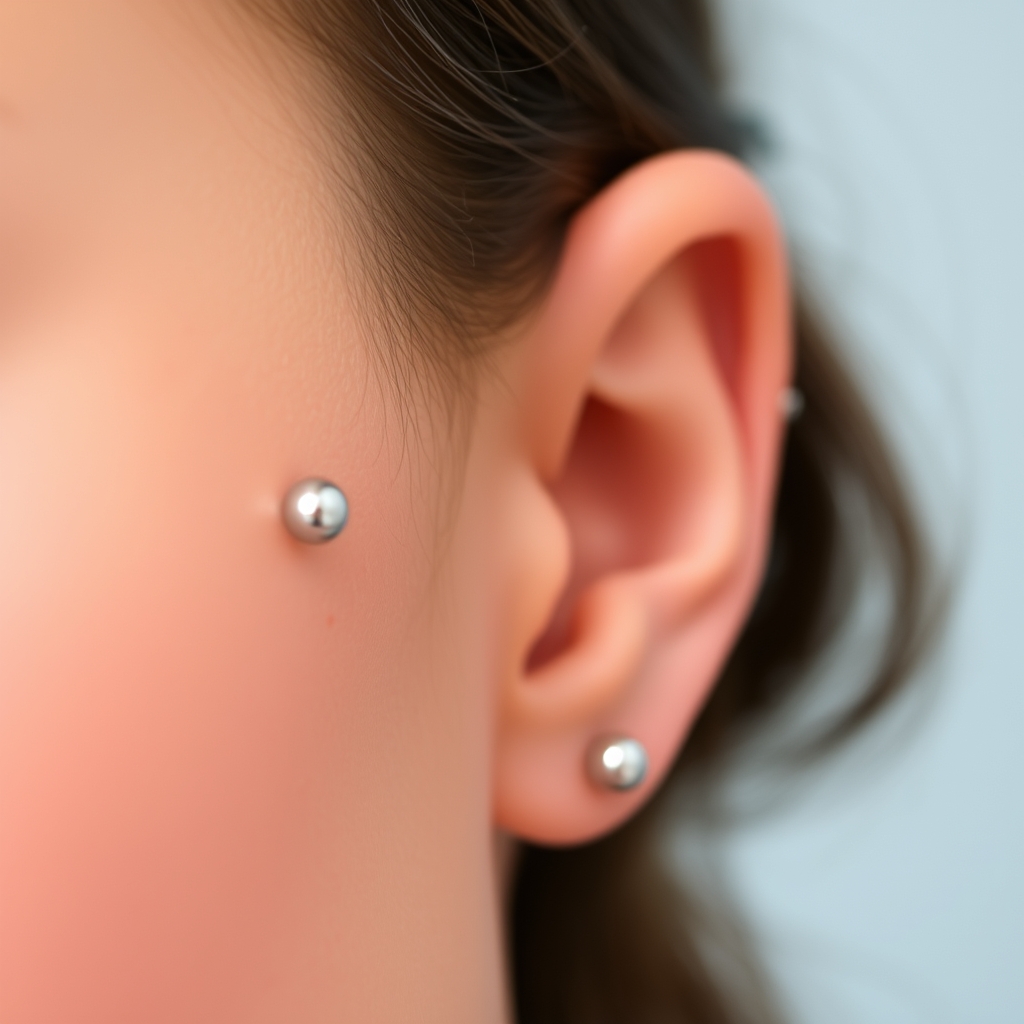 Related body jewelry piercing design - Minimalist Floral Bloom - AI generated piercing idea