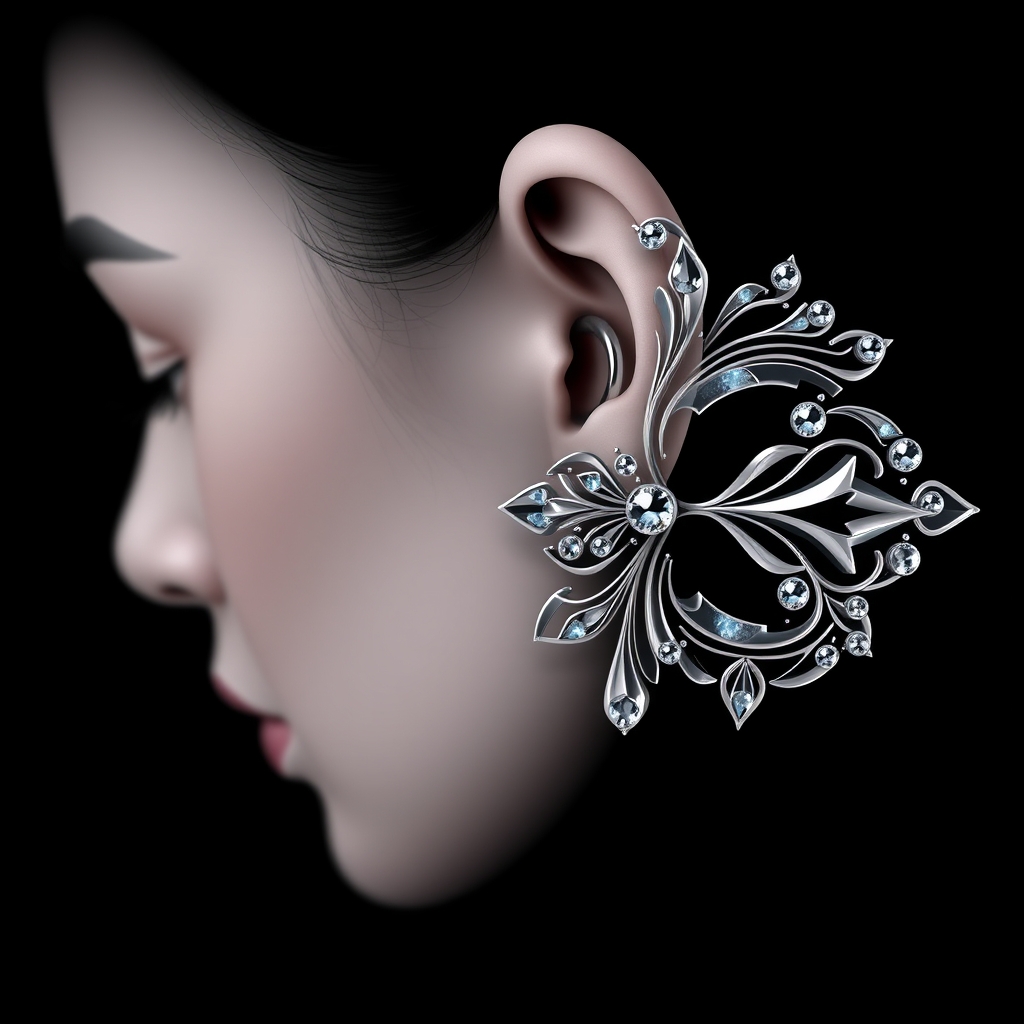 AI generated fashion design - Tiny Tribal Heartbeat - free piercing generator result