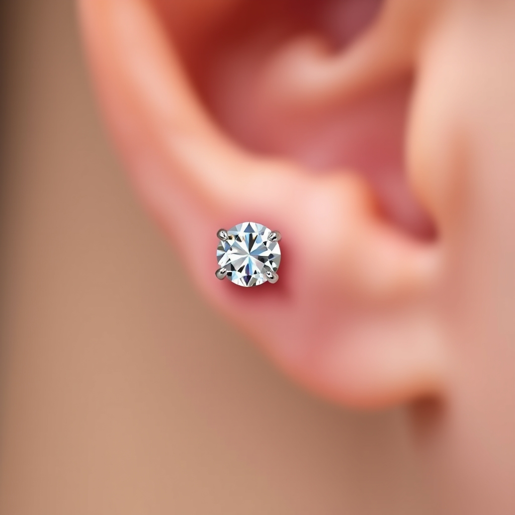 Related jewelry piercing design - Nature's Delicate Floral Pattern - AI generated piercing idea