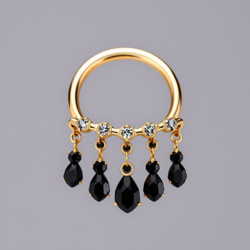 Virtual navel piercing try-on - Inward Spiral - online piercing simulator