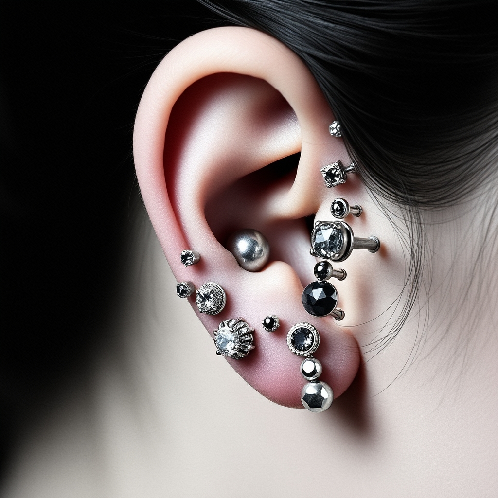 AI generated please provide the description, and i'll extract the main subject/category for you. (note: i'll format it in lowercase with spaces as needed, as you requested.) design - ear stud - free piercing generator result