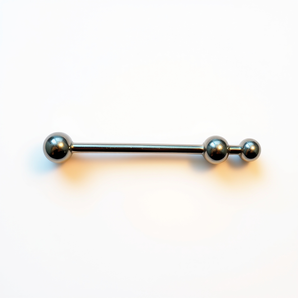Related body jewelry piercing design - Stylized Brow Piercing Design - AI generated piercing idea