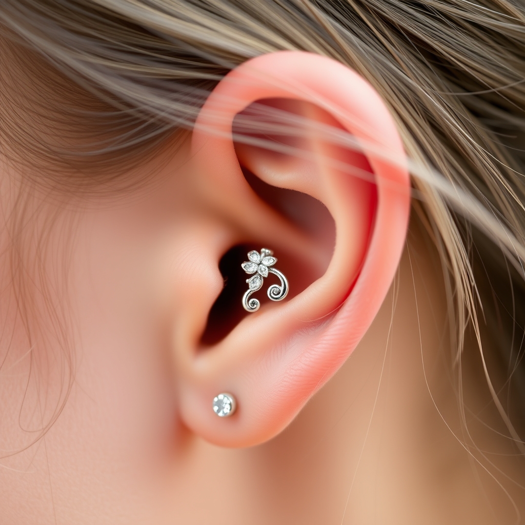 Related jewelry piercing design - Cozy Earlobe Dangle - AI generated piercing idea